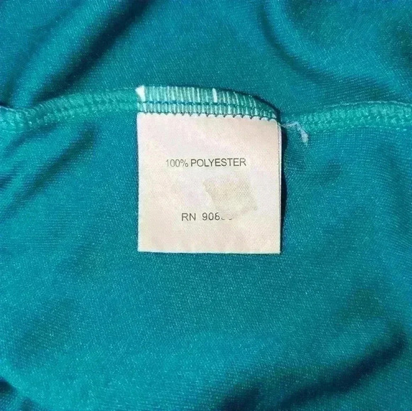 Blue V-Neck Short Sleeve T- Shirt - Picture 3 of 3